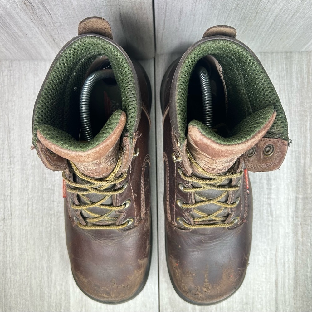 Red Wing King 2220 Toe 6 in EH Safety Toe Work Boot Brown Leather Mens Size 8.5 - Picture 6 of 12